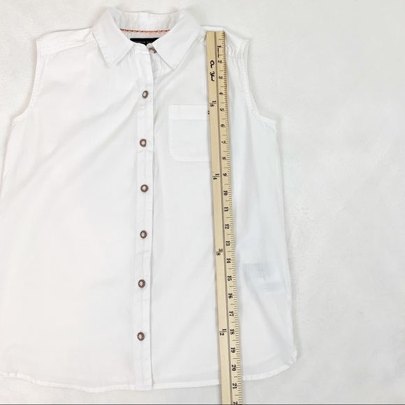 Tommy Hilfiger girls sleeveless button up shirt - Picture 4 of 8
